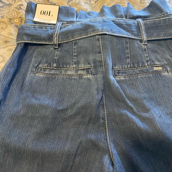 00Long White House Black Market paper bag denim - Picture 2 of 3